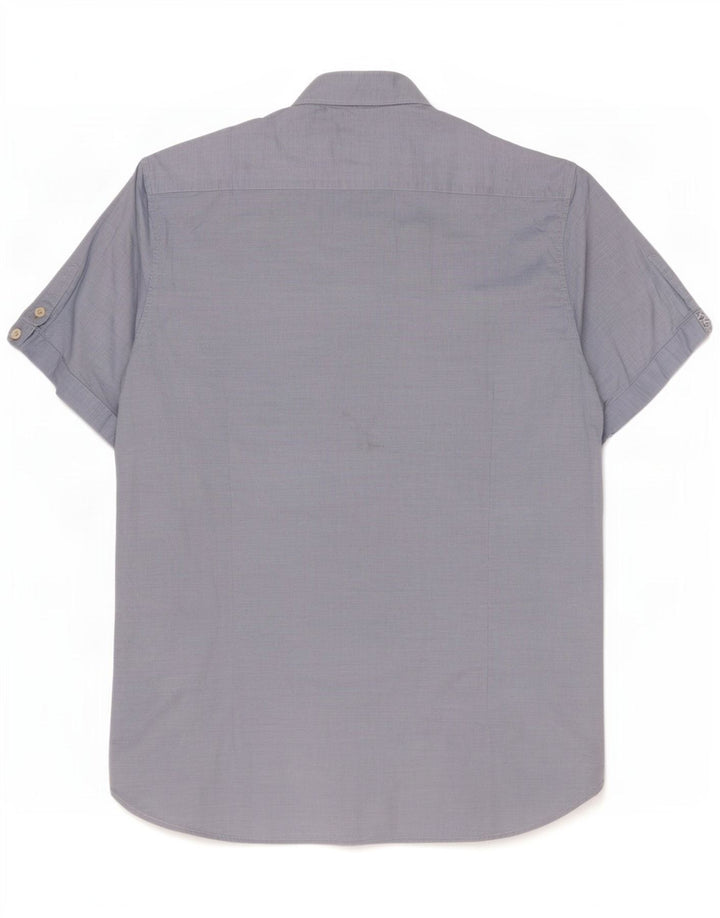 Ted Baker Chemise à manches courtes pour homme Taille 4 Grand Bleu Coton