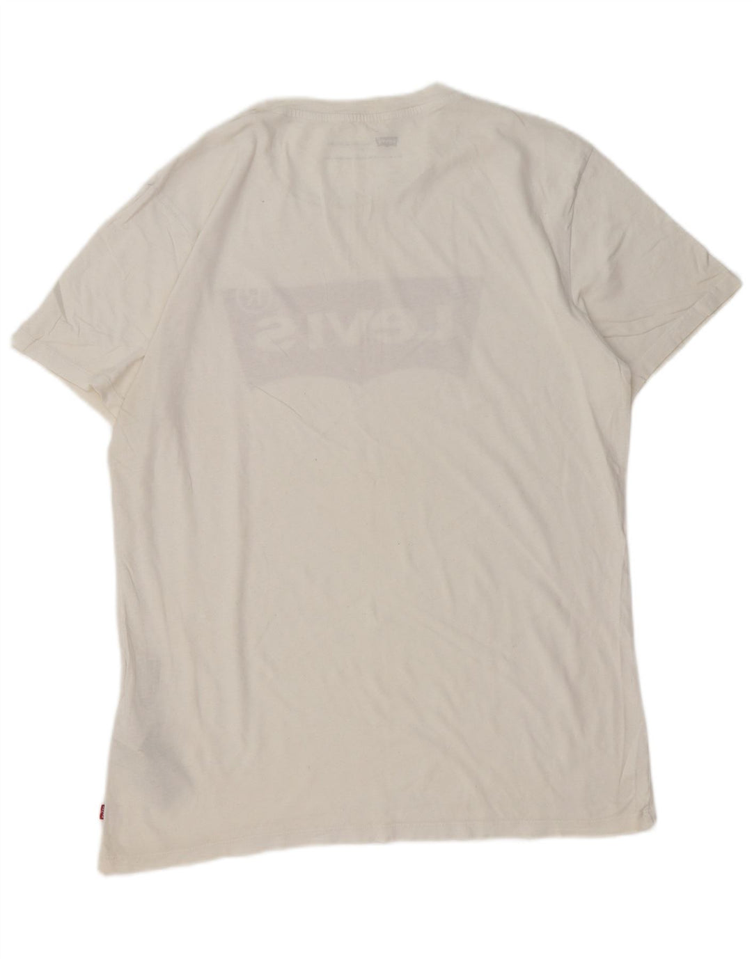 Levi's T-Shirt Graphique Coupe Standard Homme Blanc Large Coton