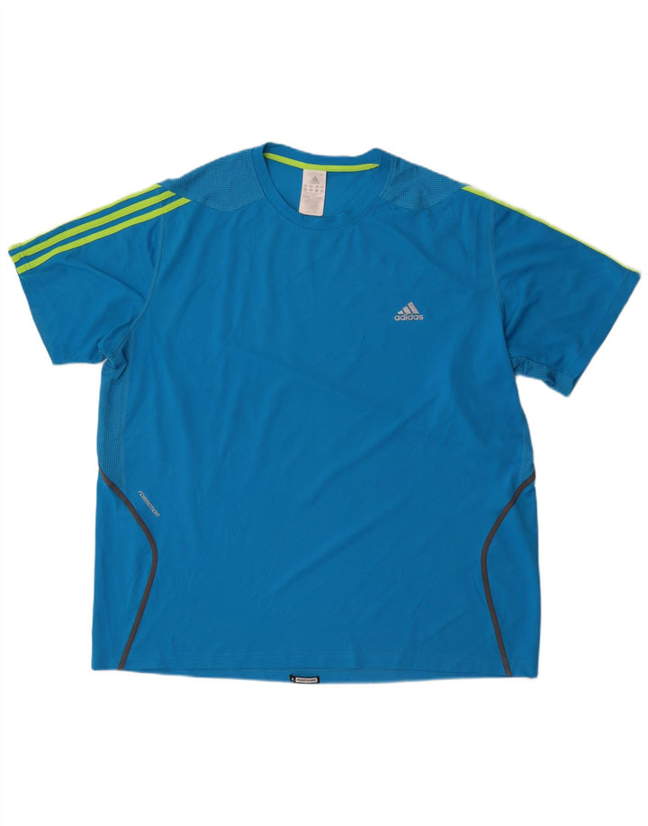 Adidas T-Shirt Homme Top 2XL Bleu Polyester