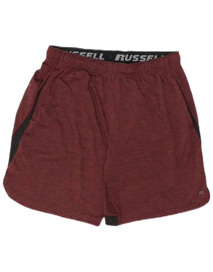RUSSELL ATHLETIC Short de Sport Dri-Power Homme Marron Moyen Colorblock