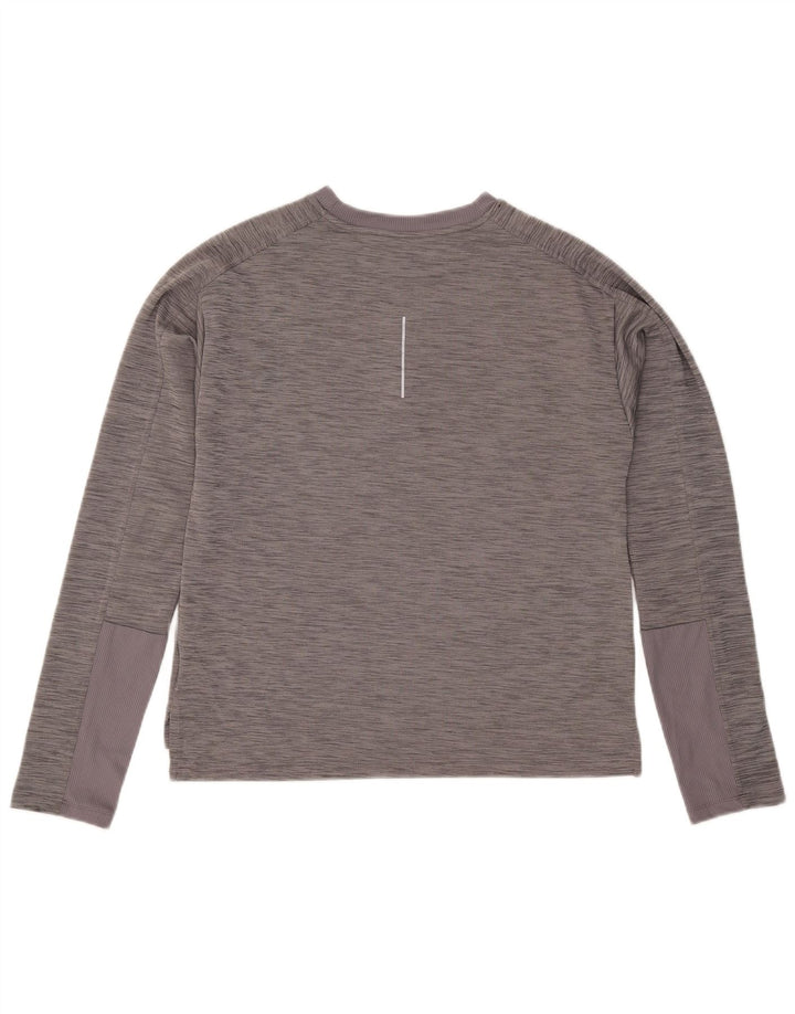 Nike Haut Dri Fit à manches longues pour homme Gris moyen moucheté