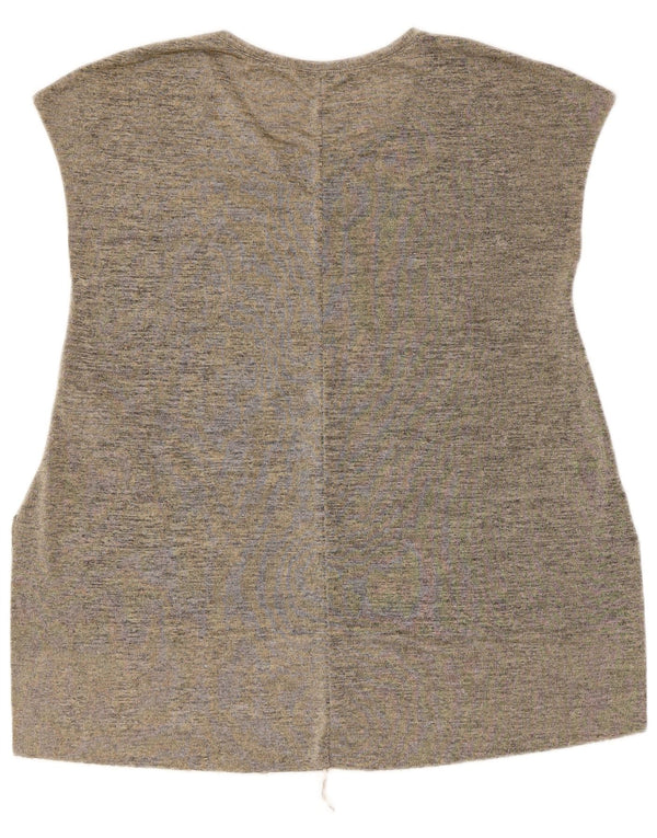 Zara Femme Débardeur UK 44 Gris Moyen Polyester