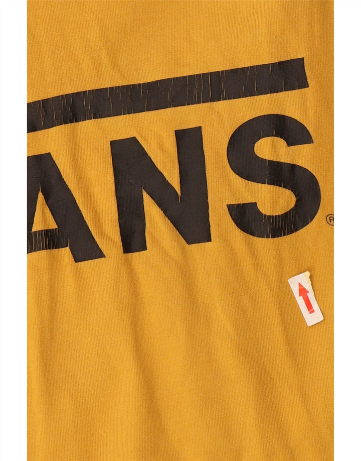 Vans Pull à capuche graphique pour hommes, grand coton jaune