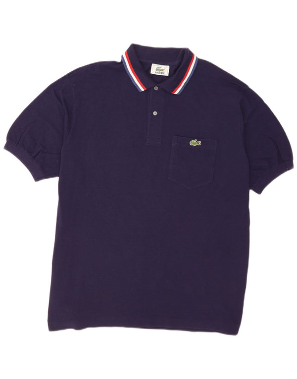 Lacoste Polo Homme Taille 8 3XL Bleu Marine Rayé Coton