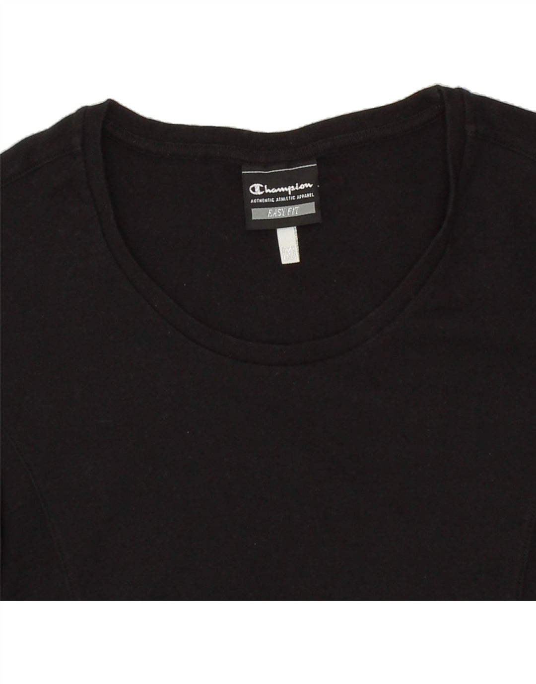 CHAMPION Womens Easy Fit T-Shirt Top UK 12 Medium Black Vintage Champion and Second-Hand Champion from Messina Hembry 