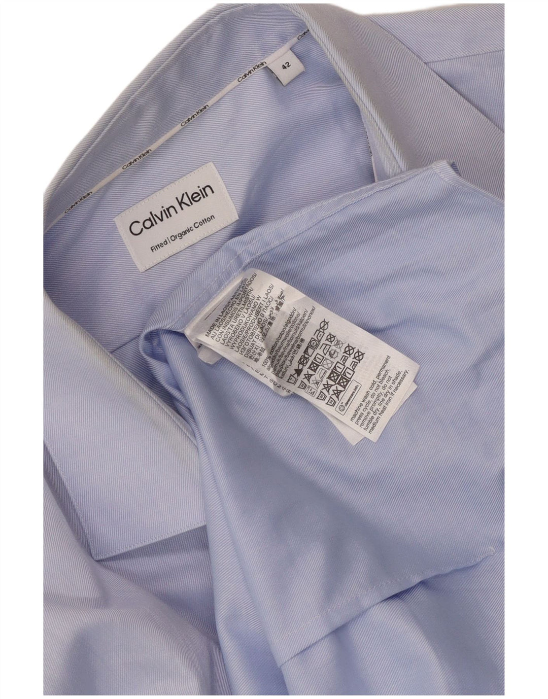 Calvin Klein Chemise Homme Taille 42 Grand Coton Bleu