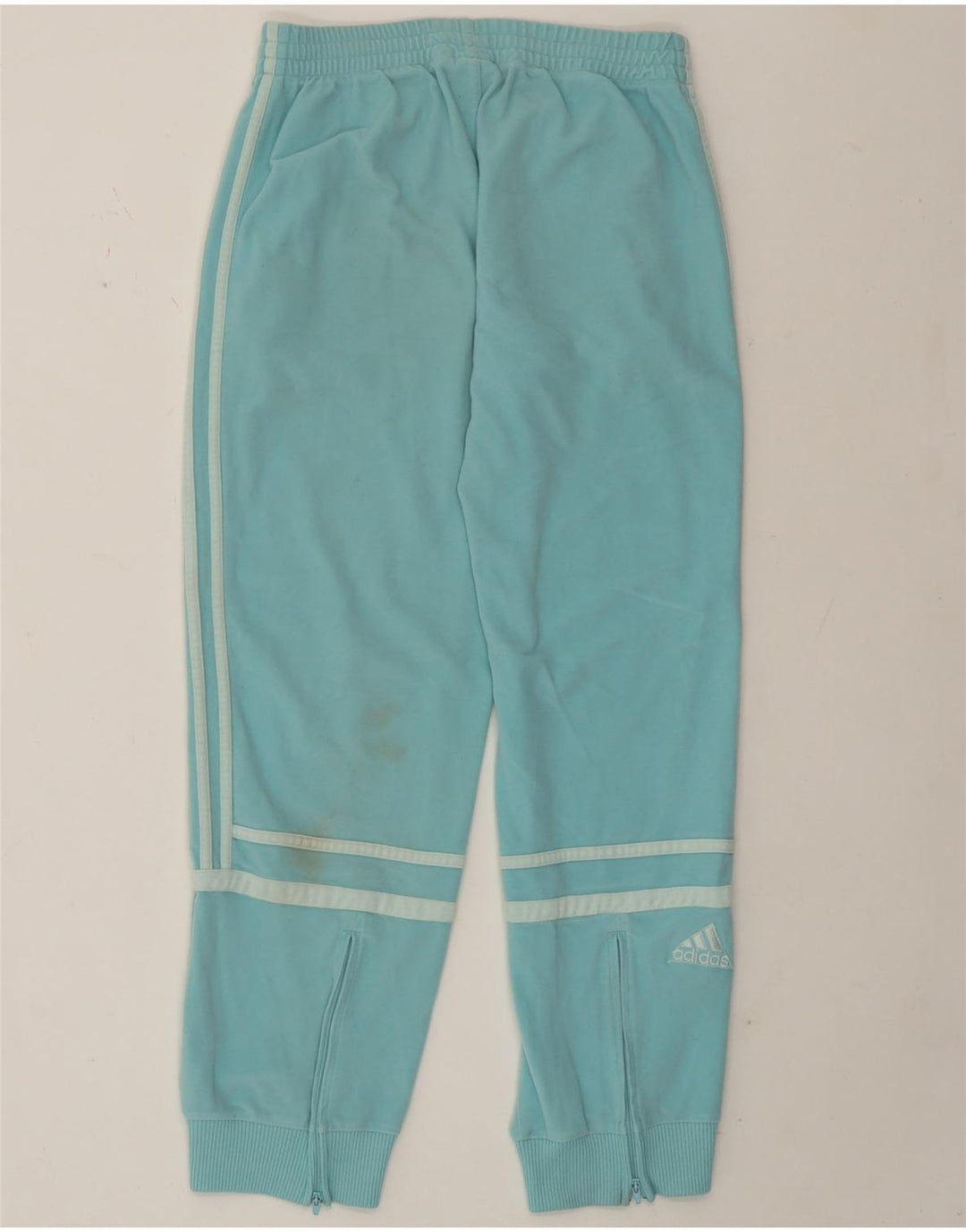 Adidas Pantalon de survêtement pour femme Joggers UK 14 Polyester Turquoise moyen