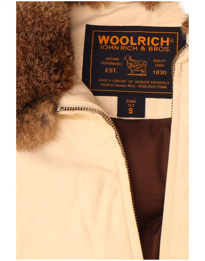 Woolrich Veste matelassée pour femme UK 10 Small Beige Coton