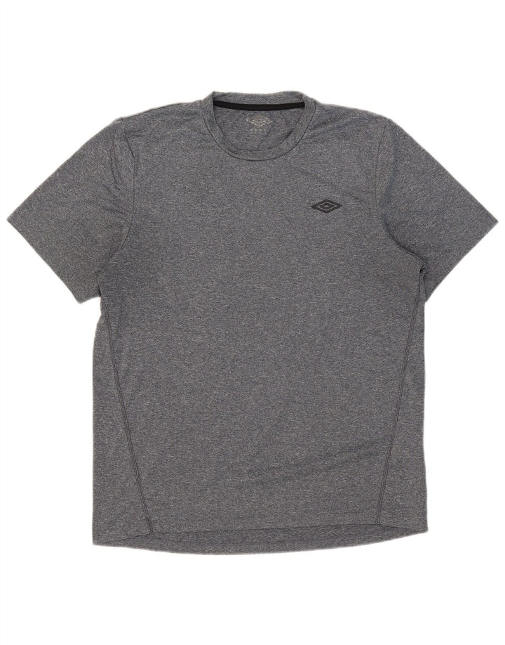 Umbro T-Shirt Homme Gris Moyen Moucheté Polyester