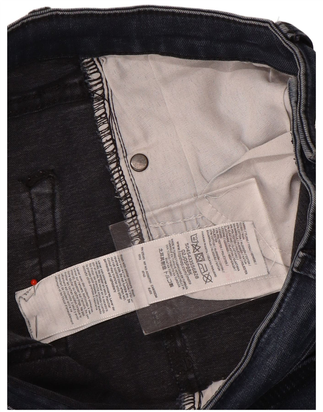 Topshop Jean skinny femme W28 L28 bleu marine polyester
