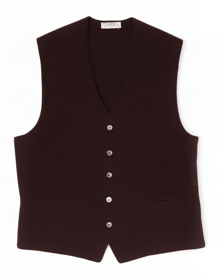 gilet homme vintage petit marron