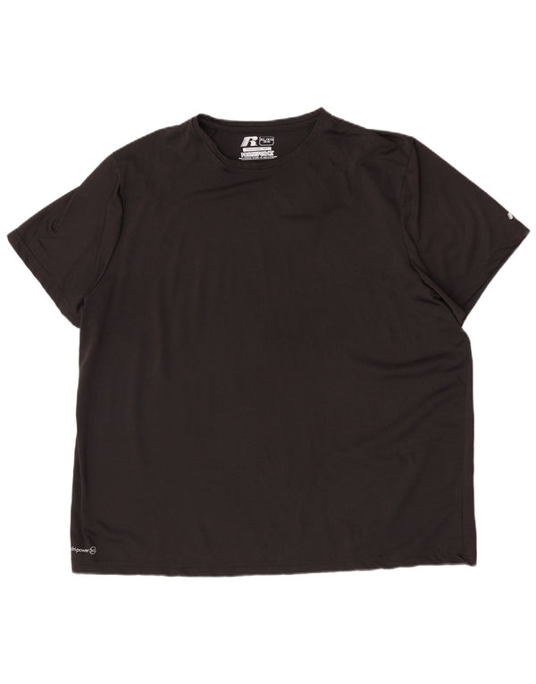 Russell Athletic T-shirt Dri-Power pour homme XL Noir Polyester