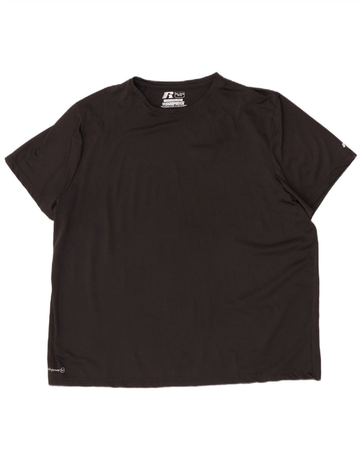 Russell Athletic T-shirt Dri-Power pour homme XL Noir Polyester