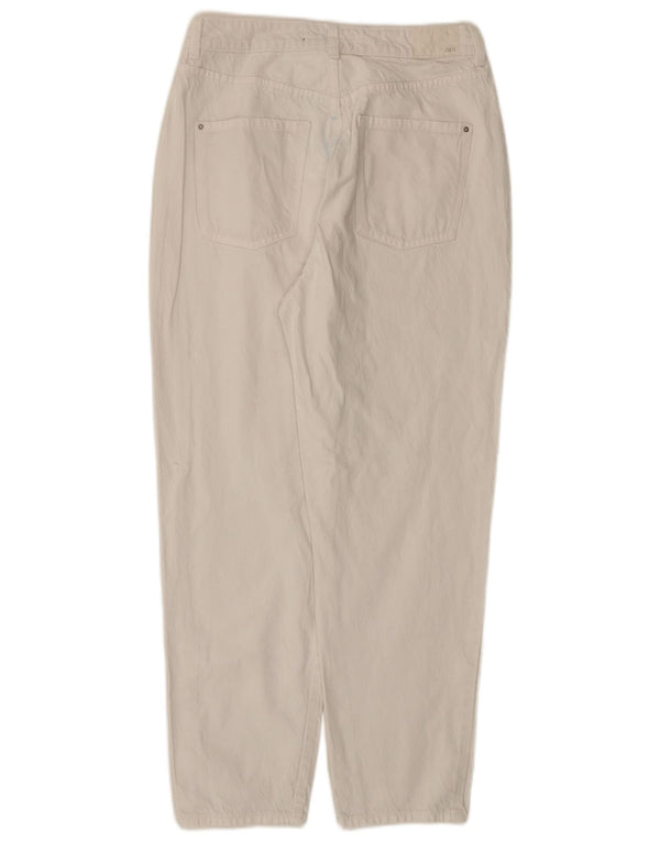 Zara Jean fuselé taille haute pour femme EU 40 Medium W30 L27 Blanc