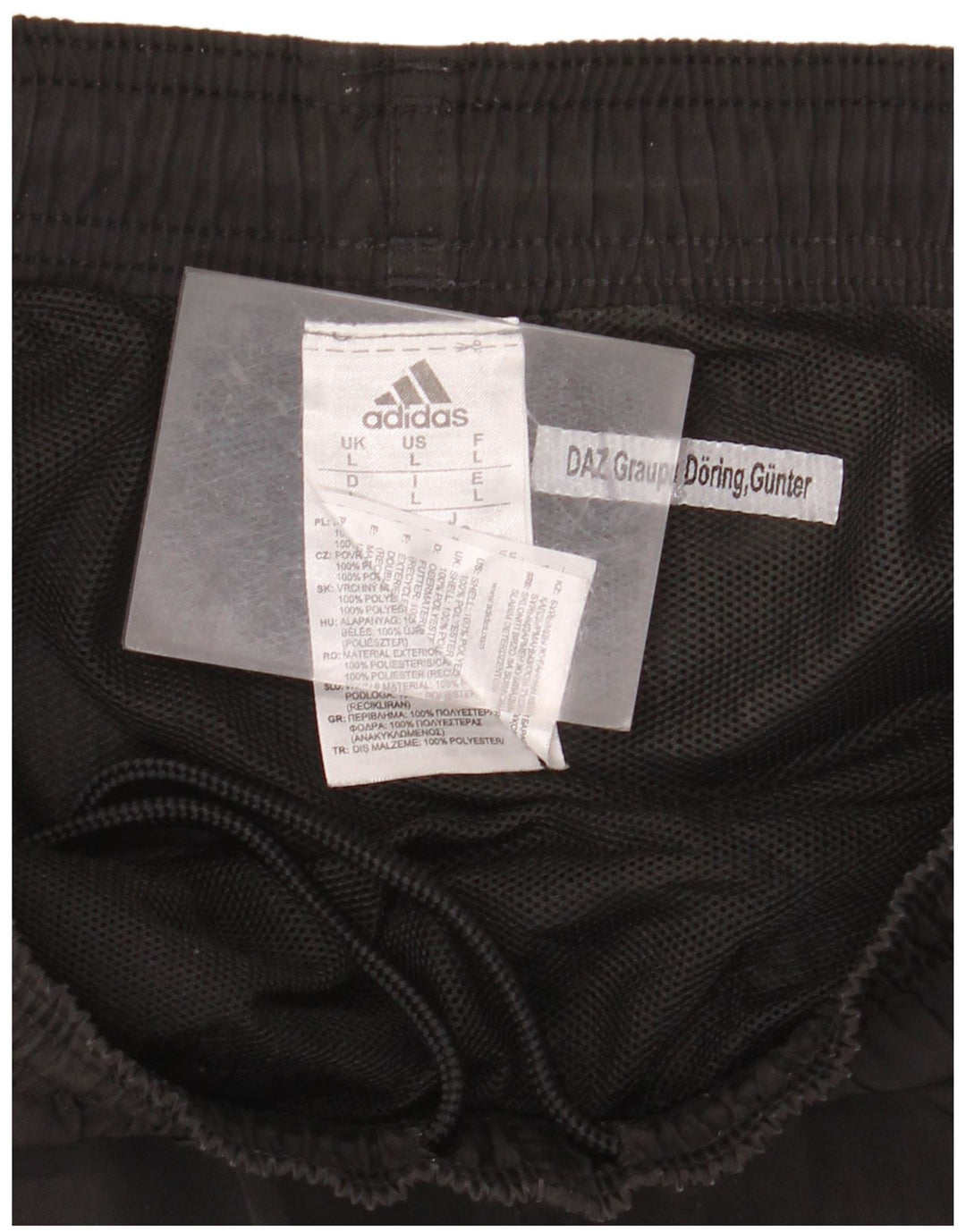 ADIDAS Short de sport pour femme UK 14 Large Noir Polyester