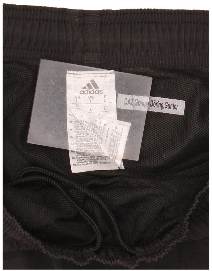 ADIDAS Short de sport pour femme UK 14 Large Noir Polyester