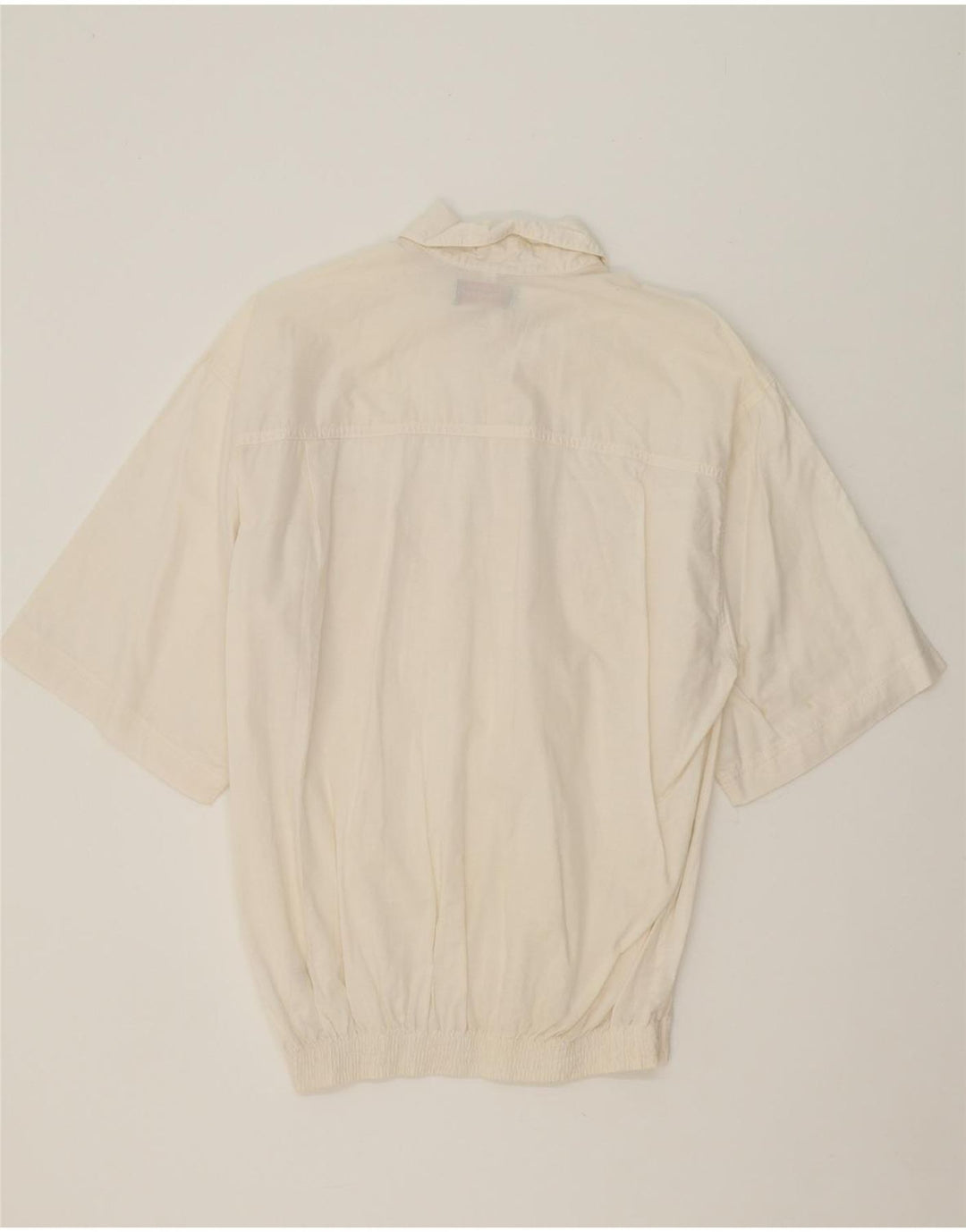 HENRY MORELL Mens Short Sleeve Pullover Shirt Medium White Vintage Henry Morell and Second-Hand Henry Morell from Messina Hembry 