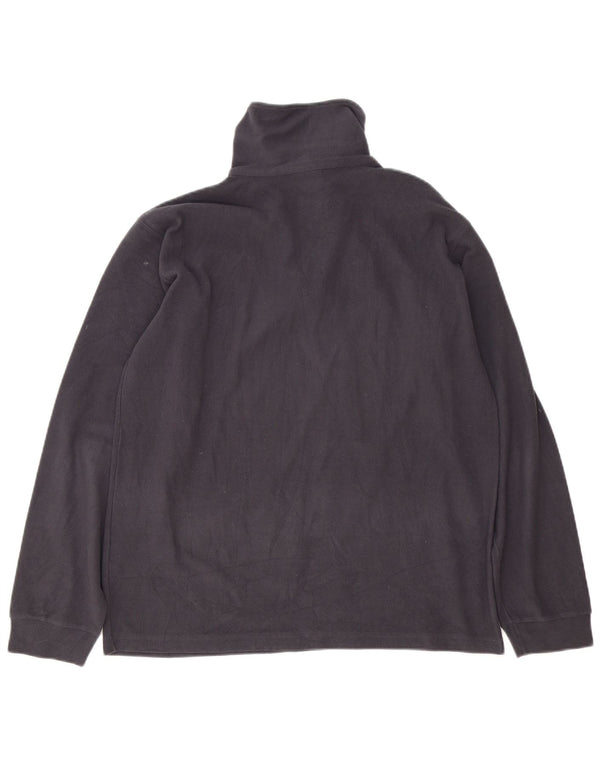 Champion Pull Polaire Col Zippé Homme Gris Moyen Polyester