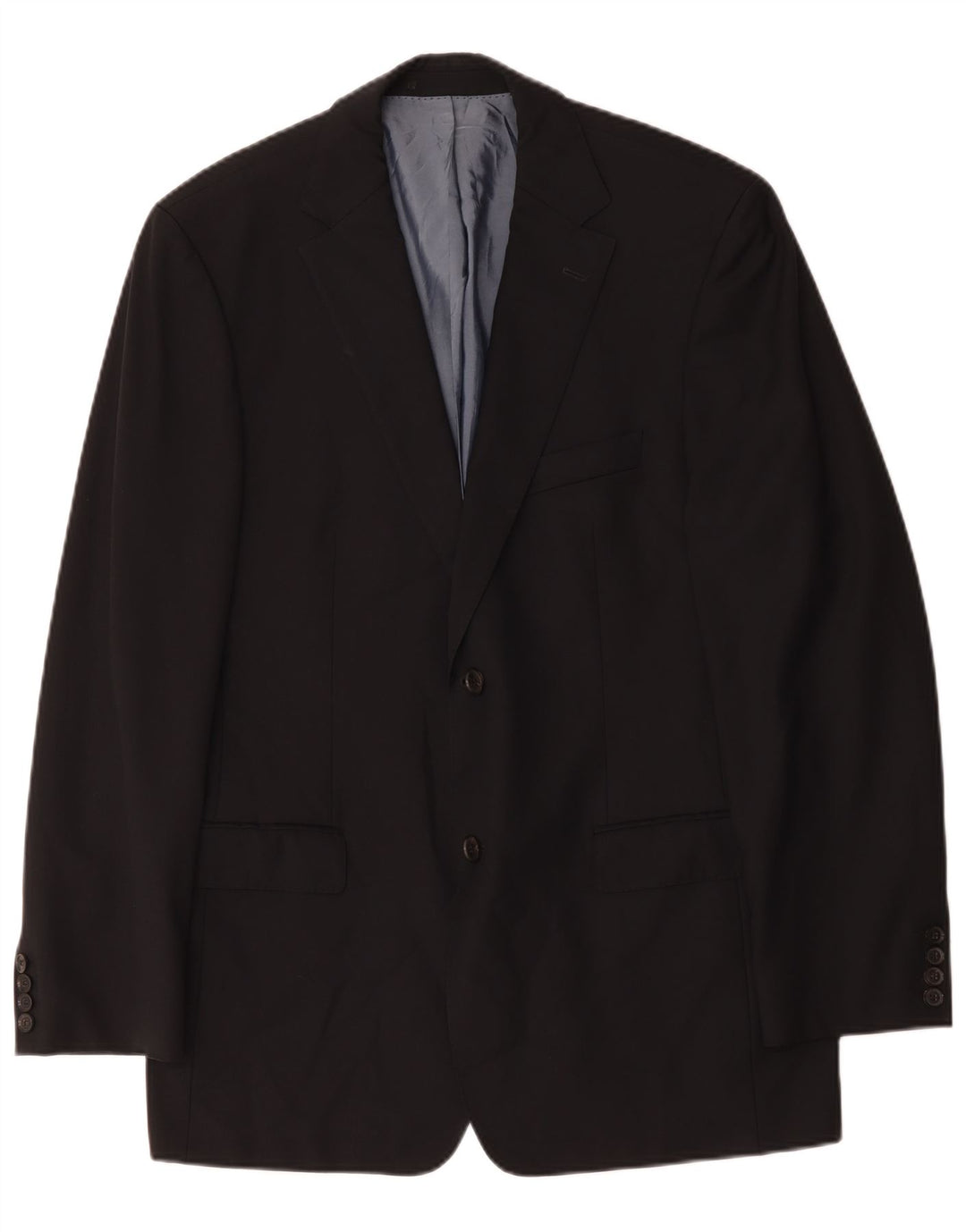 Hugo Boss Veste blazer à 2 boutons pour homme EU 52 XL Bleu marine Laine vierge