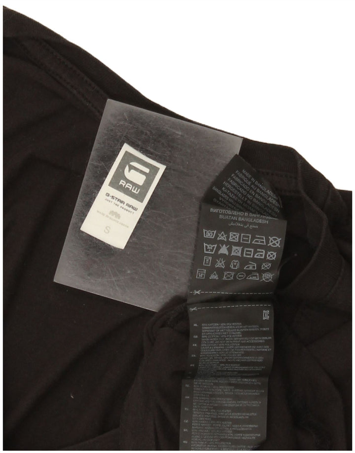 G-Star Homme T-Shirt Top Petit Noir Coton