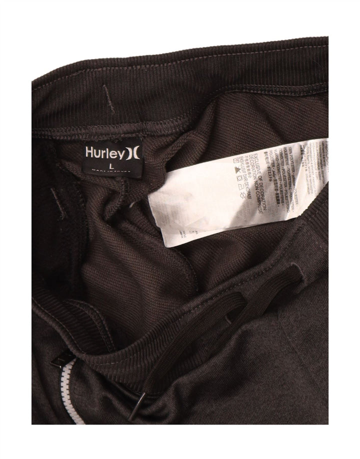 Hurley Pantalon de survêtement pour garçon 12-13 ans Large Noir Polyester