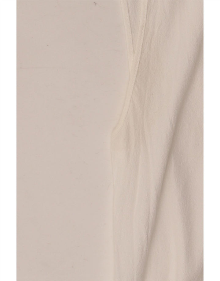 Trussardi Jeans Haut Chemisier IT 40 Small Blanc Viscose Femme