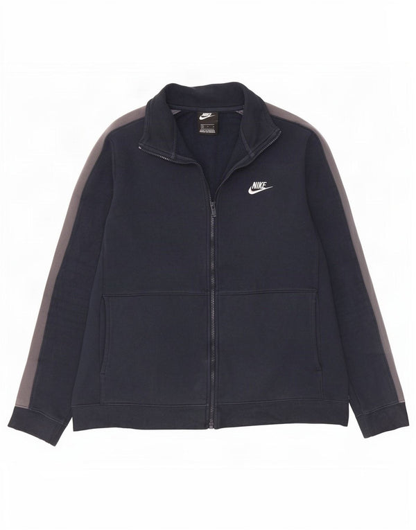 Nike Veste de survêtement pour homme en coton color block Bleu marine Taille L