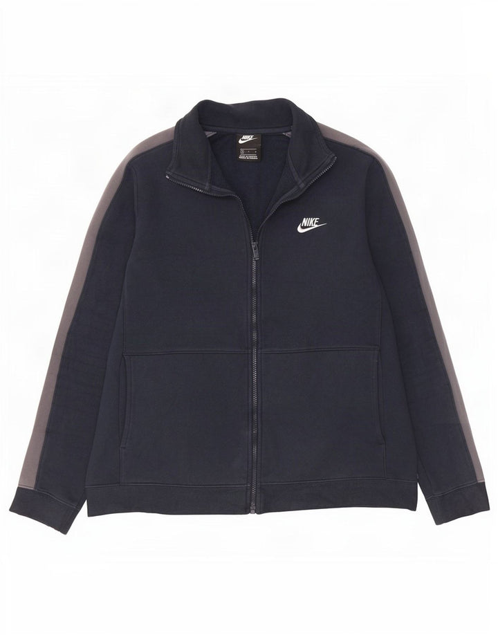 Nike Veste de survêtement pour homme en coton color block Bleu marine Taille L