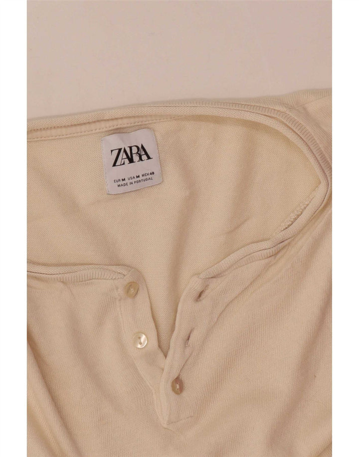 Zara Homme T-Shirt Top Beige Moyen
