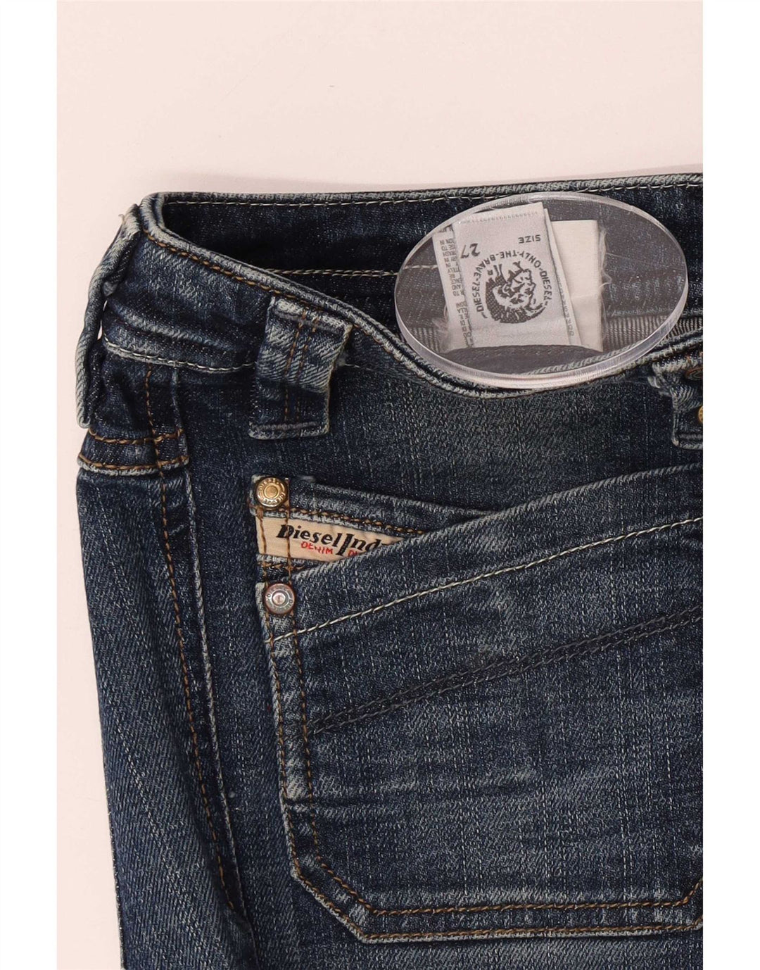 Diesel Jean Slim Femme W27 L33 Bleu
