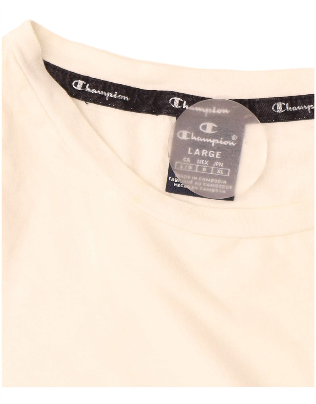 Champion Haut à manches longues pour homme Blanc Taille L