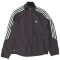 Adidas Femmes Clima Proof Survêtement Top Veste UK 16 Grand Gris Polyester