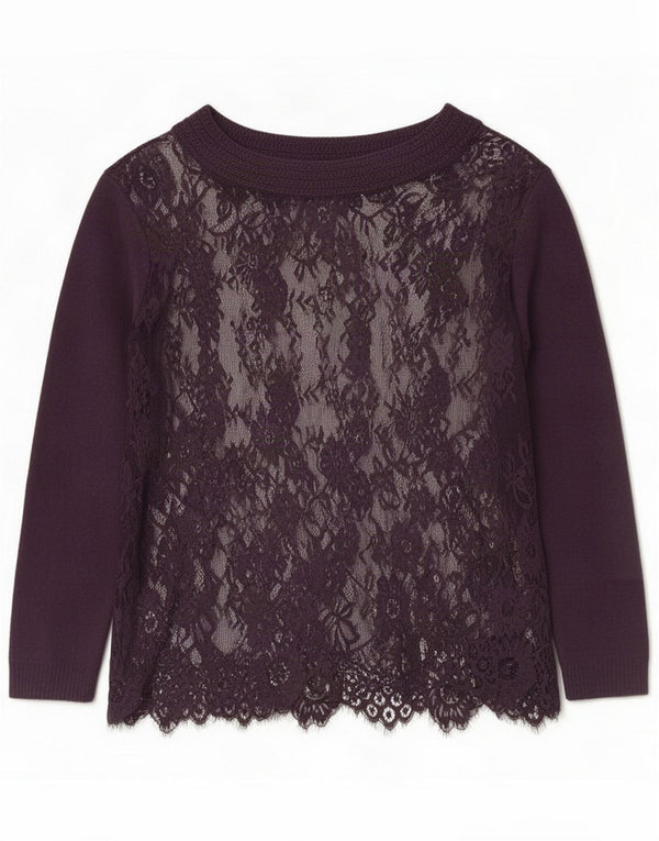 Simona Barbieri Haut transparent surdimensionné pour femme UK 16 Large Violet