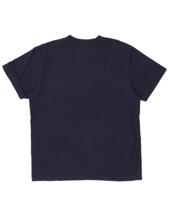 NIKE T-Shirt Homme Haut Large Bleu Marine Coton