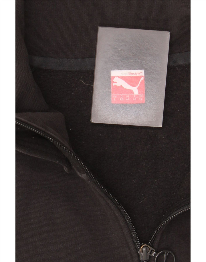 Puma Veste de survêtement graphique pour femme UK 14 Large Noir