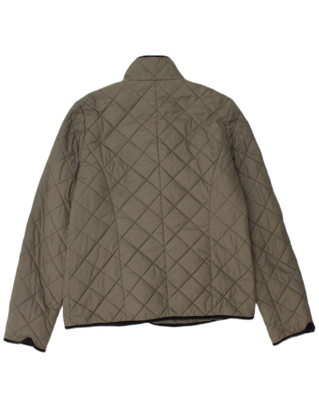 Jaeger Veste matelassée pour femme UK 12 Medium Kaki Polyamide