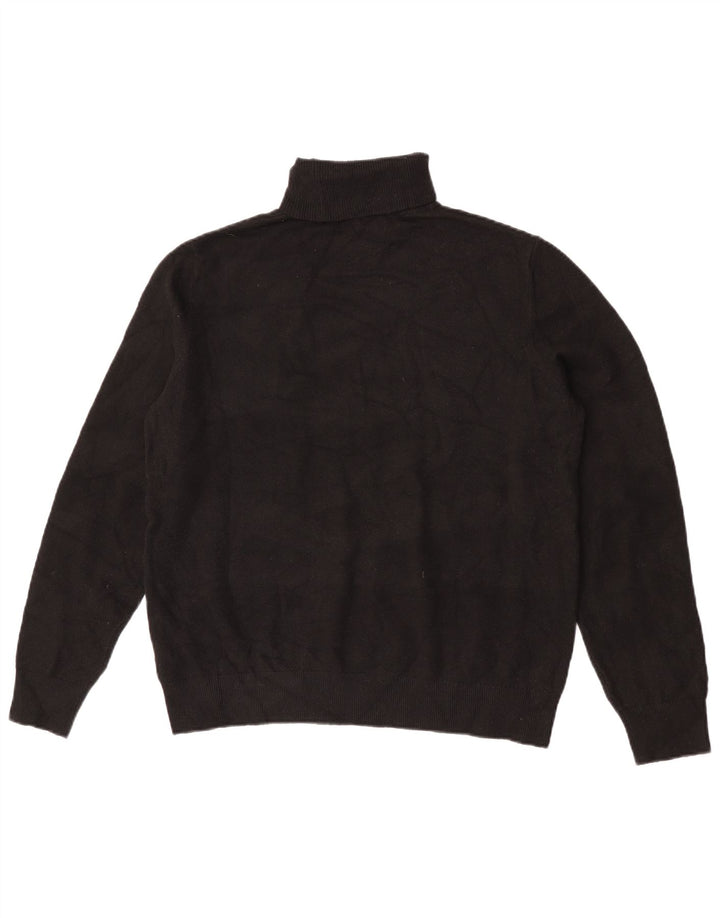 Marks & Spencer Pull col roulé pour femme UK 14 Noir moyen