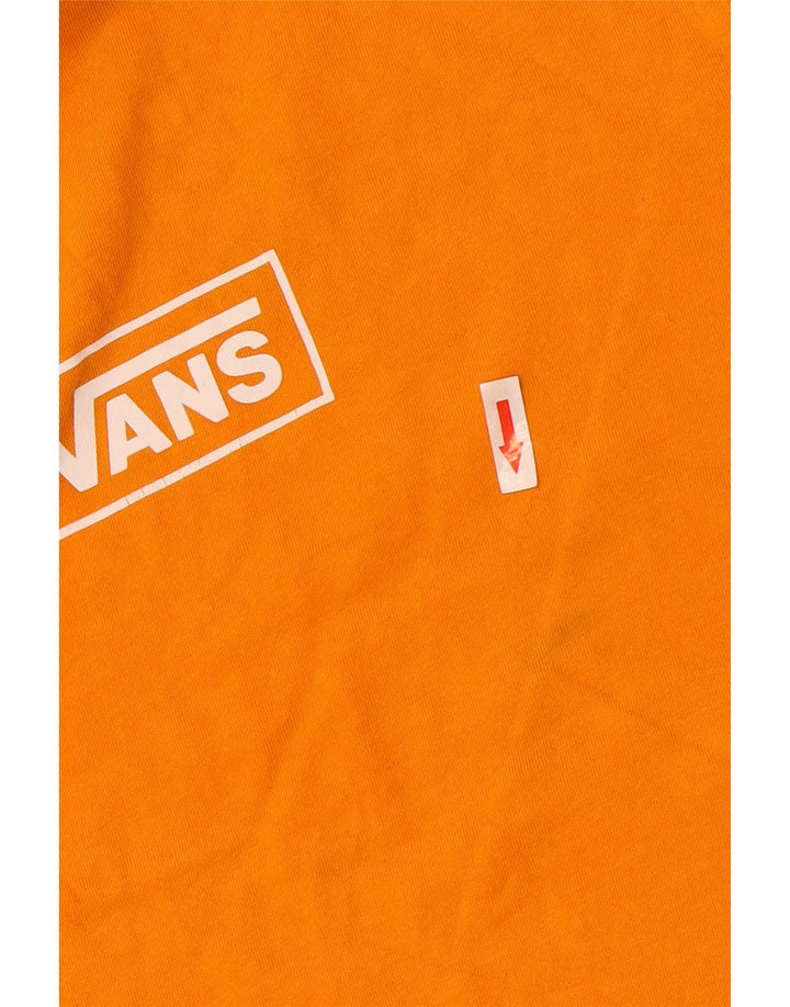 Vans T-shirt graphique ajusté sur mesure pour hommes, petit coton orange