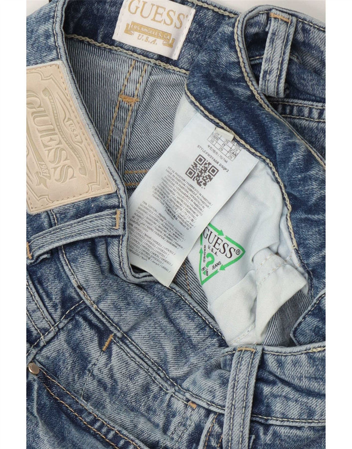 Guess Jean Droit Femme W29 L31 Bleu Coton