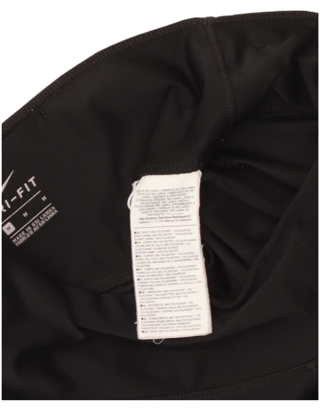 NIKE Legging Dri Fit pour femme UK 44 Polyester noir moyen