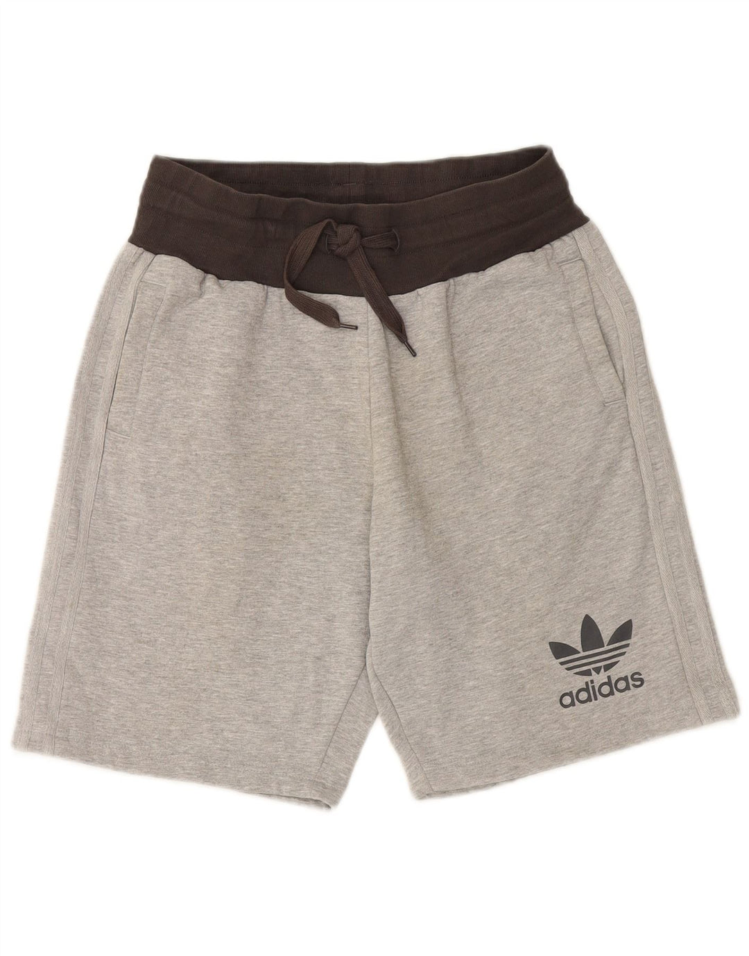 ADIDAS Short de Sport Homme Gris Moyen Colorblock Coton