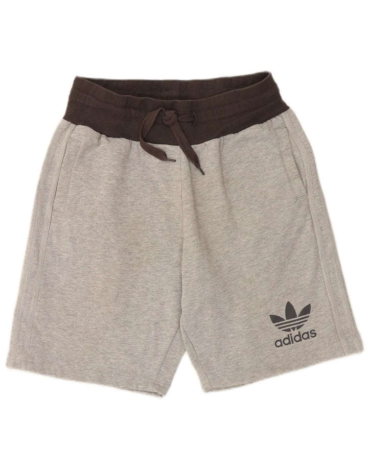 ADIDAS Short de Sport Homme Gris Moyen Colorblock Coton