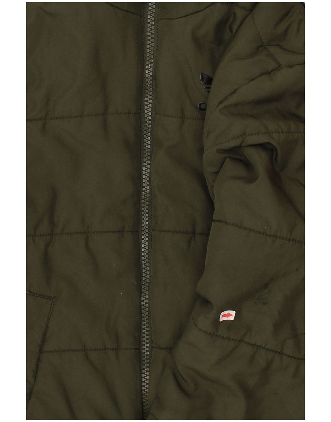Veste matelassée à capuche Adidas Garçon 7-8 ans Kaki Polyester