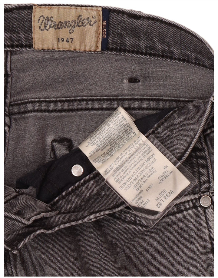 Wrangler Jean Skinny Bostin Homme W33 L32 Gris Coton