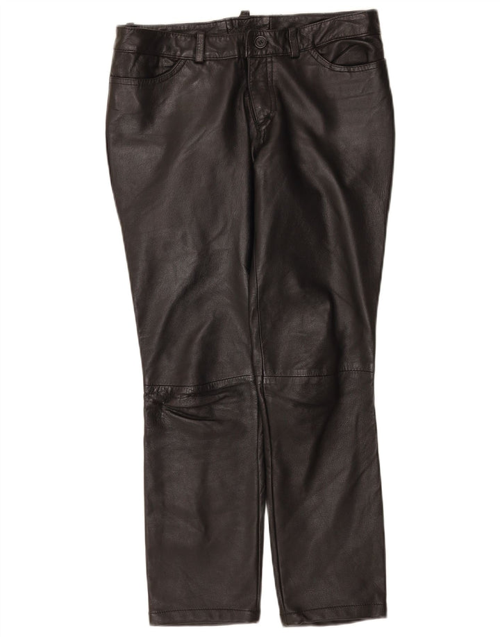 Zen Pantalon en cuir pour femme EU 38 Medium W28 L26 Cuir noir