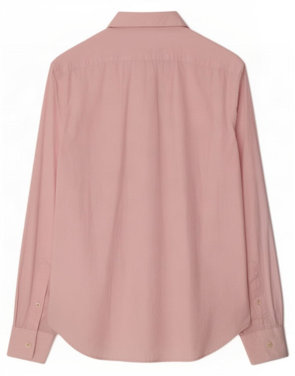 Calvin Klein Chemise homme Taille 41 16 Grand coton moucheté rose