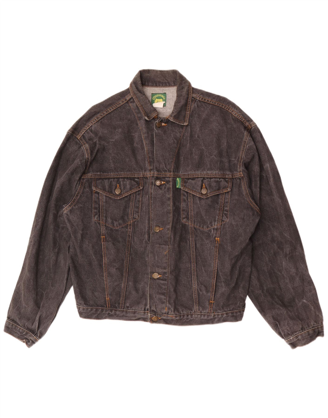 veste en denim homme vintage UK 40 Grand coton noir