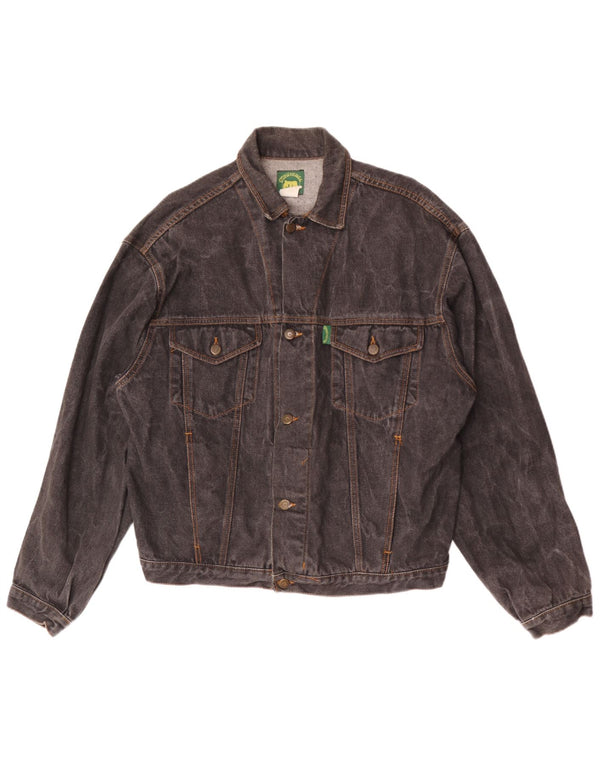 veste en denim homme vintage UK 40 Grand coton noir