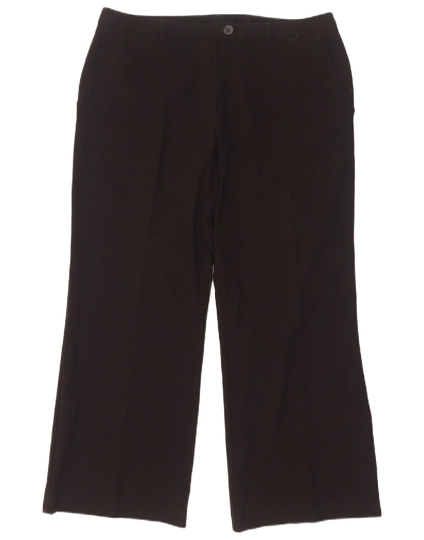 Marks & Spencer Pantalon de costume taille haute pour femme UK 16 Large W34 L28 Noir