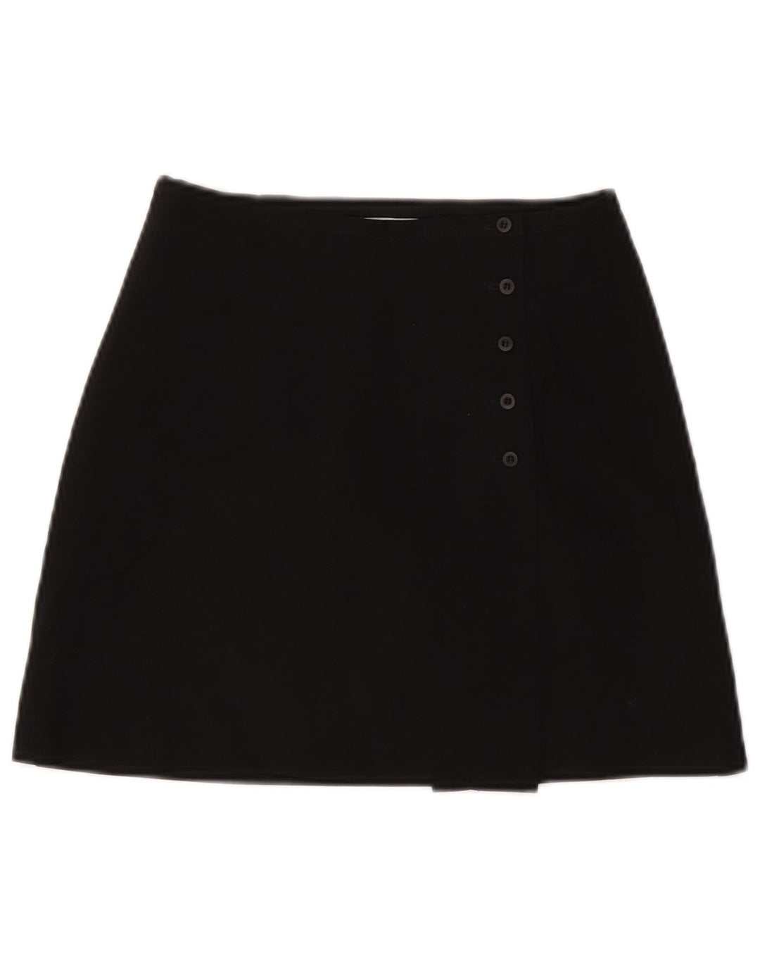 Zara Femme Mini Jupe Portefeuille W24 XS Noir Polyester